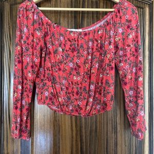 H&M x Coachella off the shoulder floral top